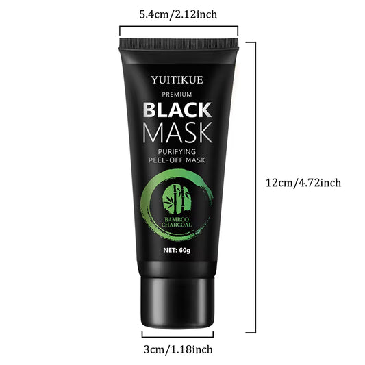 Bamboo Charcoal Blackhead Mask - Tear-off Mask contains ascorbic acid, hyaluronic acid, moisturizing and oil control, cleansing