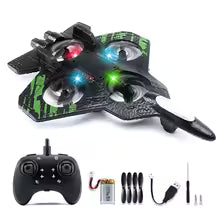 RC Airplane 2.4G Remote Control Airaraft Stunt Tumbling Helicopter Drone with LED 360 Rotation Fighter Plane Toys Gifts