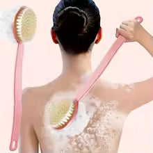 Soft Body Scrubber Shower Exfoliating Scrubs Long Handle Bath Brush Exfoliator Skin Massager Cleaning Brush Bathroom Accessories